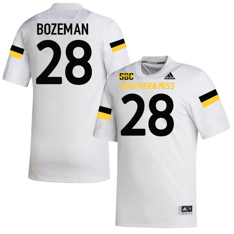 Southern Miss Golden Eagles #28 Swayze Bozeman Jersey Football Uniforms-White